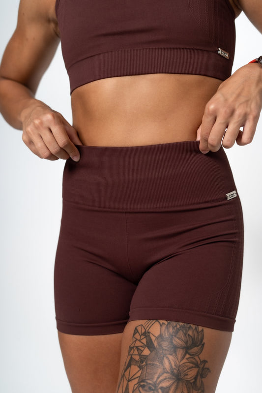 Shorts França Marrom