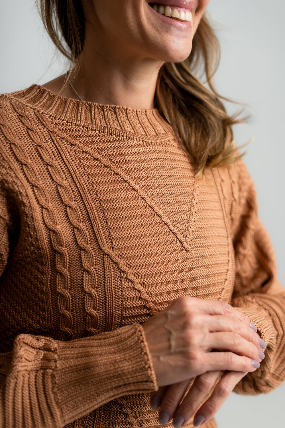 Blusa Tricot Trama Relevo Comfy